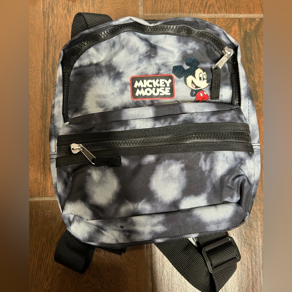 Disney Mickey Mouse Tie-Dye Black Backpack